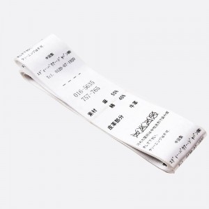 Hot prodávatnový produkt přizpůsobený oděvní příslušenství Screen oblečení saténové tkané štítky pro oblečení klobouk boty