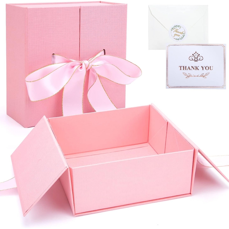 Přizpůsobená růžová dárková krabice